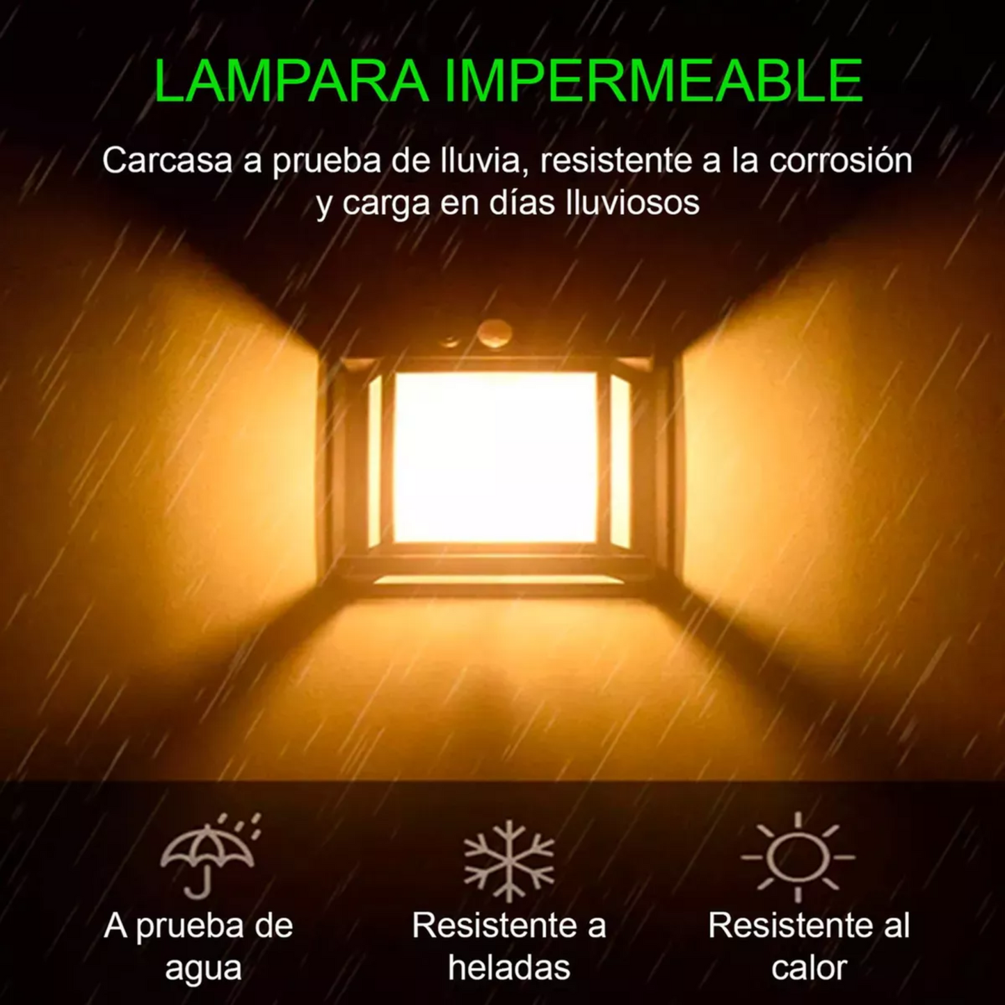 Lampara Led Solar Exterior Sensor