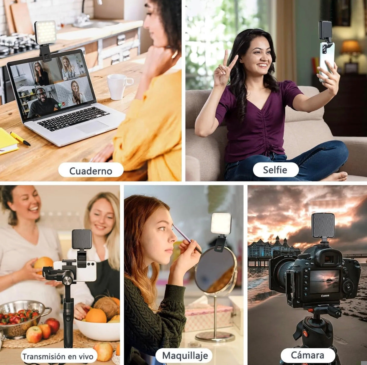 LuxBeam™ - Luz Selfie Portátil