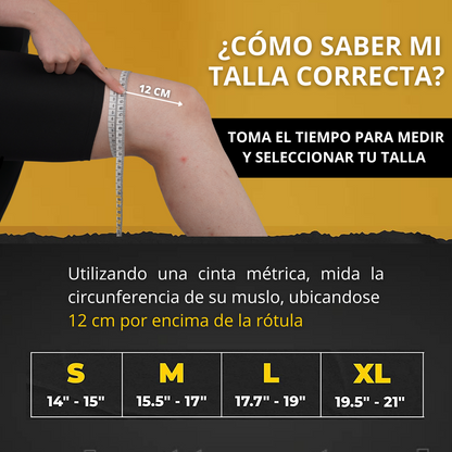 CopperFlex™ - 2 Rodilleras Compresión Fibra De Cobre