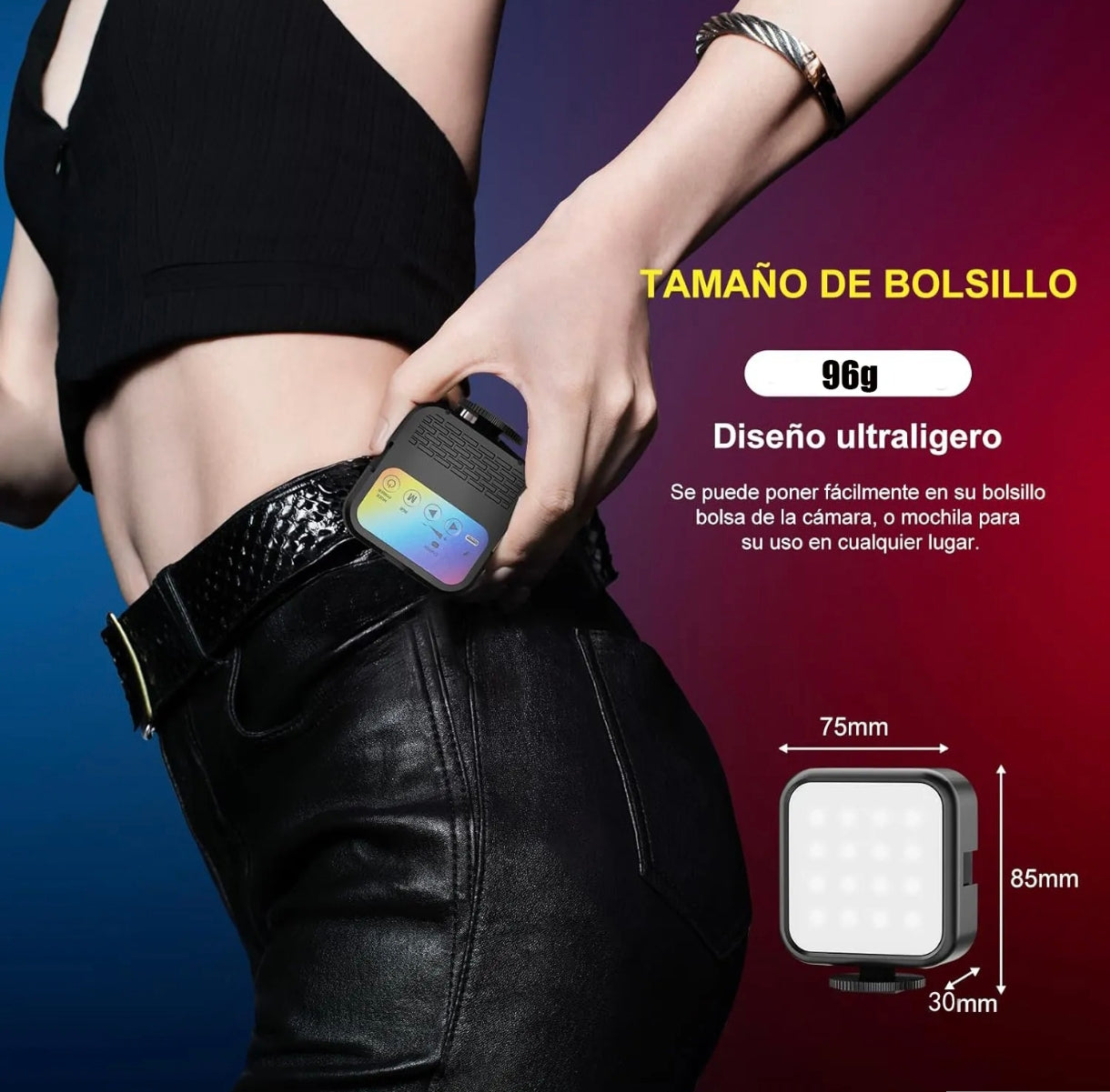 LuxBeam™ - Luz Selfie Portátil