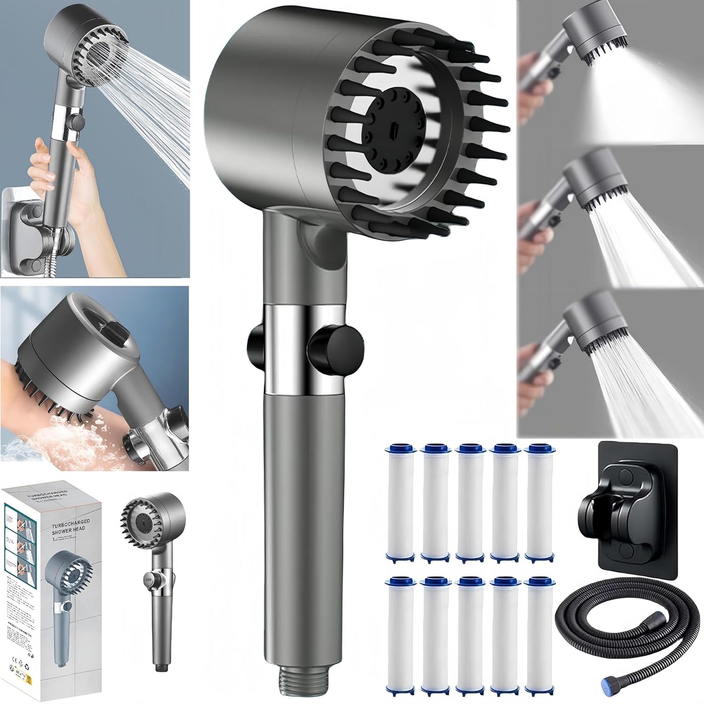 TurboFlow™ Cabezal Ducha Alta Presión